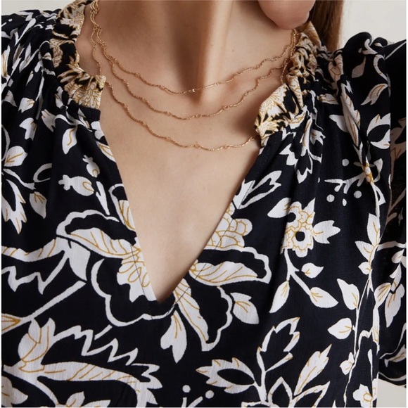 By Anthropologie Robin Tiered Mini Dress size Large - Picture 5 of 12